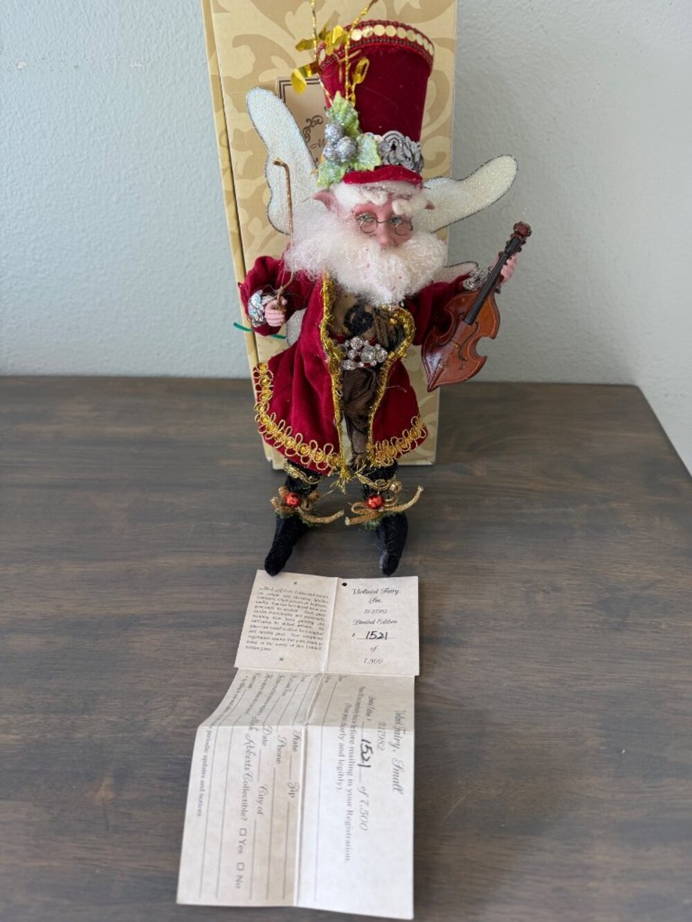 Mark Roberts Violinist Fairy Small 10" 51-27982 With Box